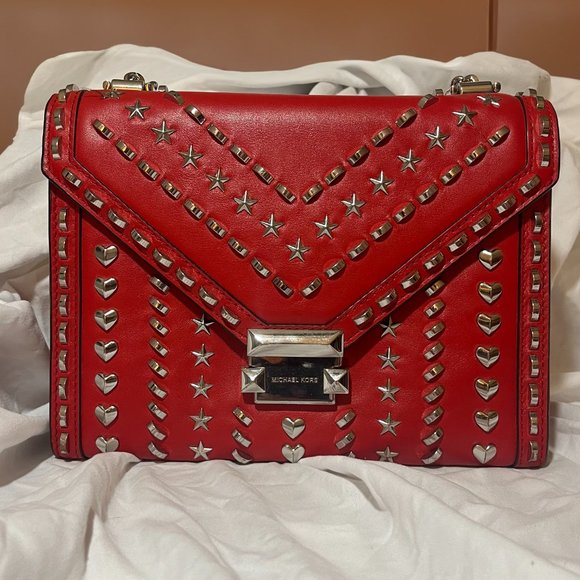 Red Studded CrossbodyMichael Kors x Yang Mi Collection